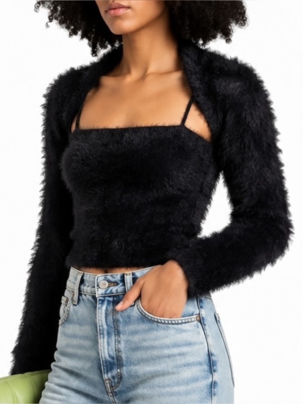Alice + Olivia Luetta Bolero Shrug Tank Sweater Set